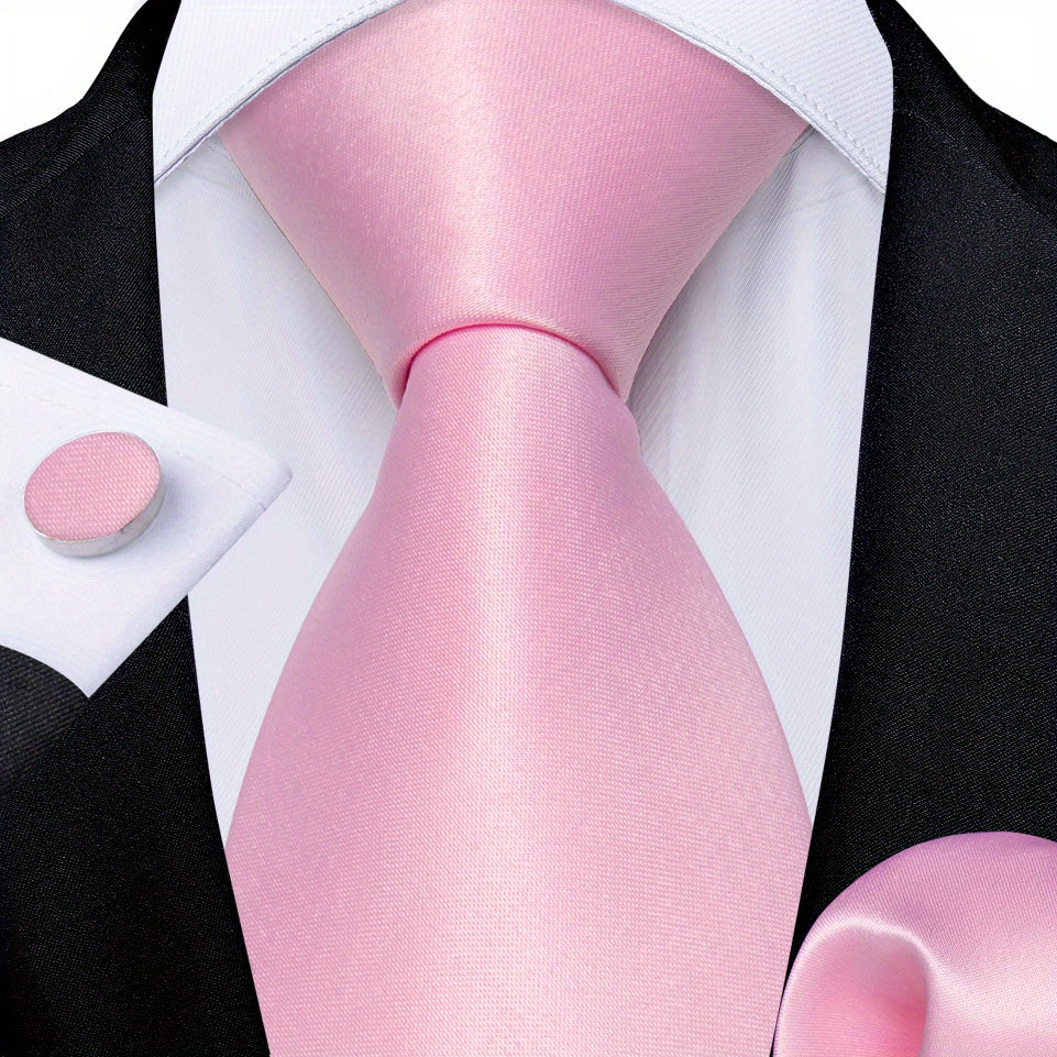 Men's Silk Classic Necktie Solid Ties Business Wedding Gift