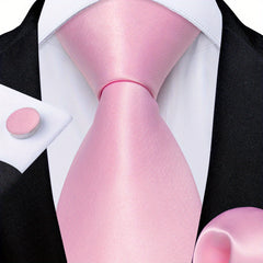 Men's Silk Classic Necktie Solid Ties Business Wedding Gift