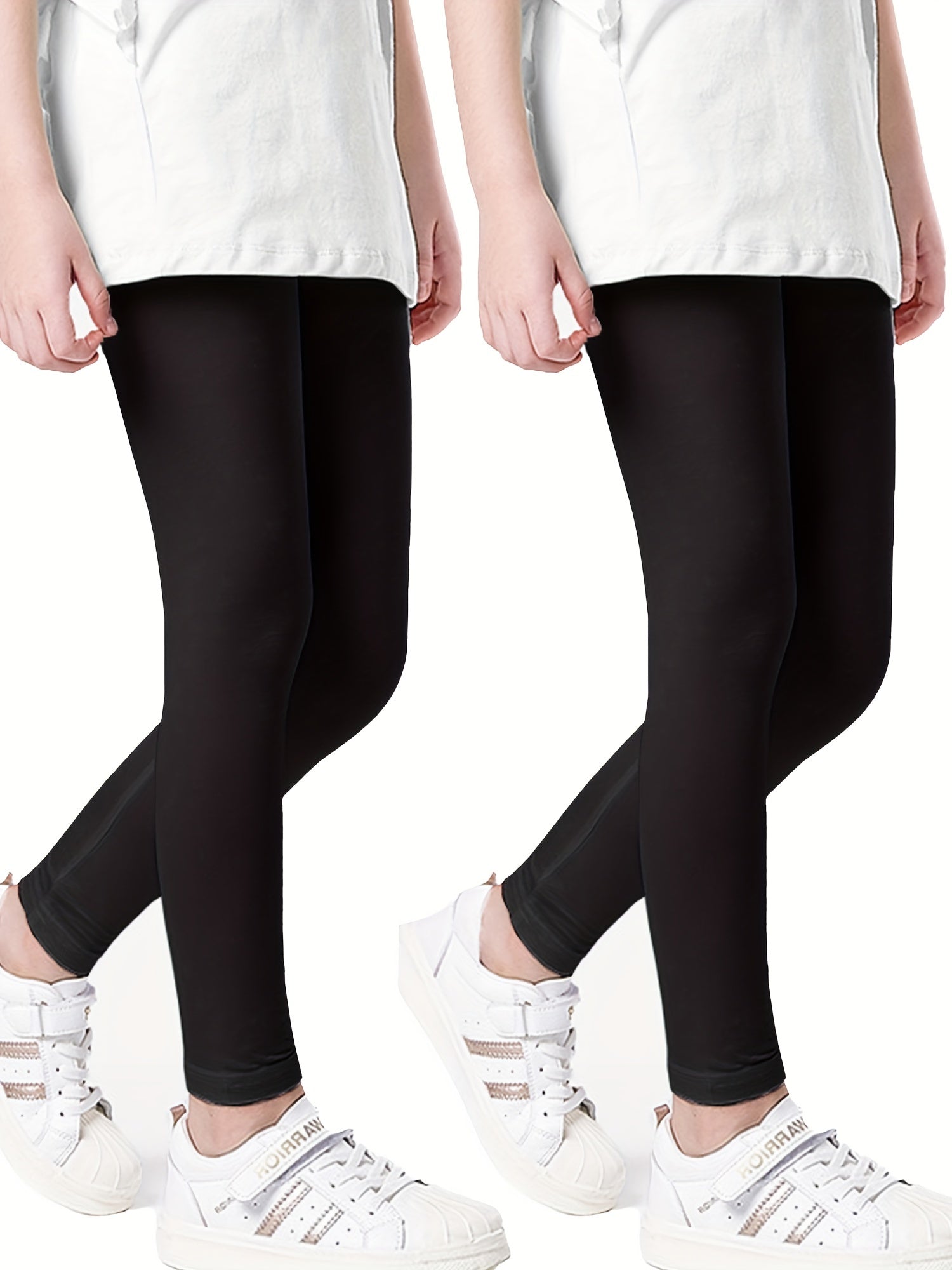 Girls Stretch Athletic Leggings High Waist Yoga Pants Kids Spring Clothes