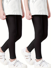 Girls Stretch Athletic Leggings High Waist Yoga Pants Kids Spring Clothes