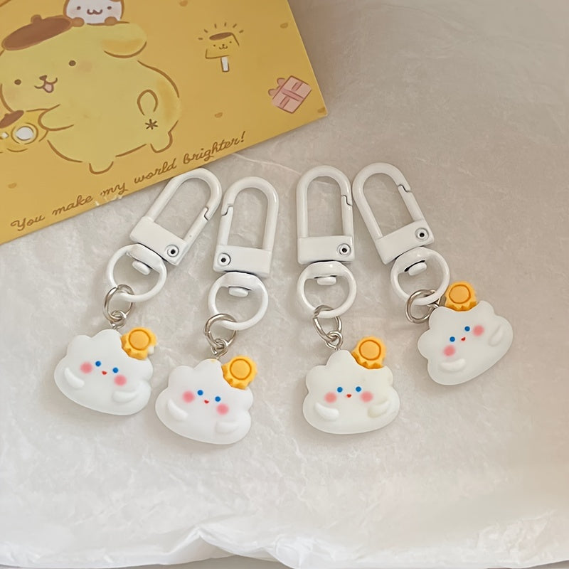 Cloud Sun Moon Keychain Women Handbag Pendant Key Chain Keyring