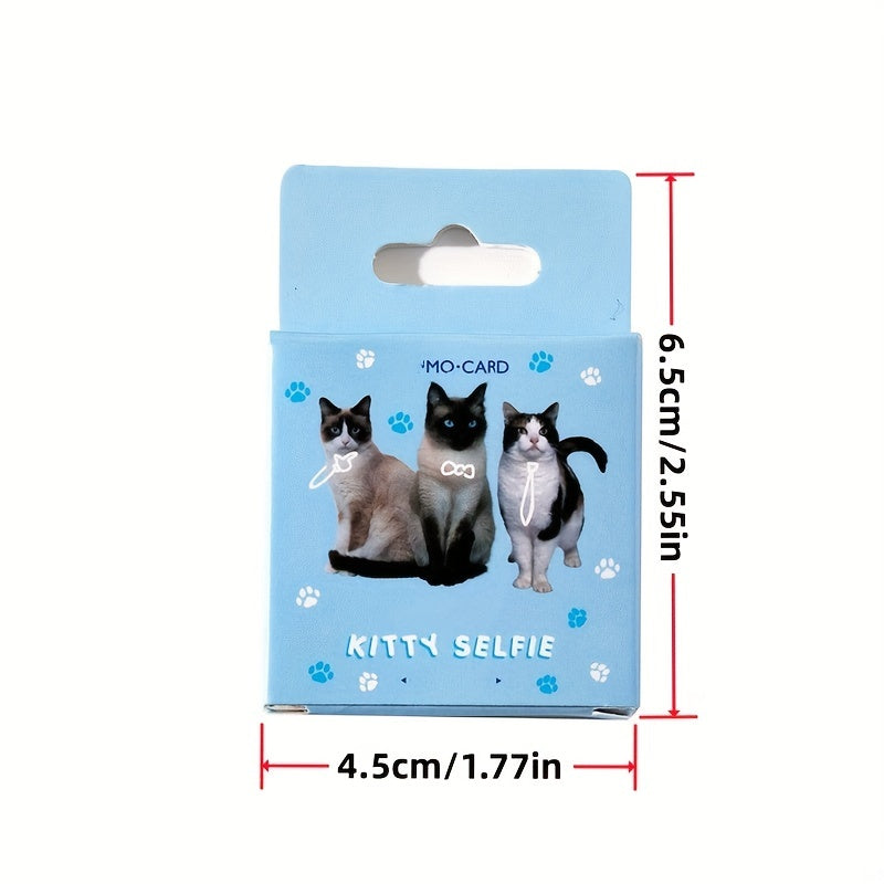 45pcs Cat Selfie Decorative Stickers for Diary Journal Planner Scrapbooking