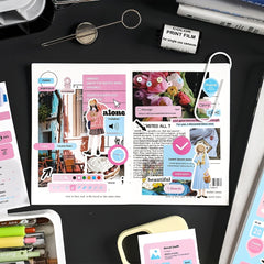 20 Sheets Cartoon Stickers Scrapbooking DIY Decorative Collage Journaling
