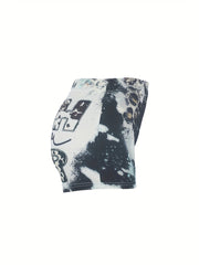 Letter Print Skinny Shorts Casual Shorts