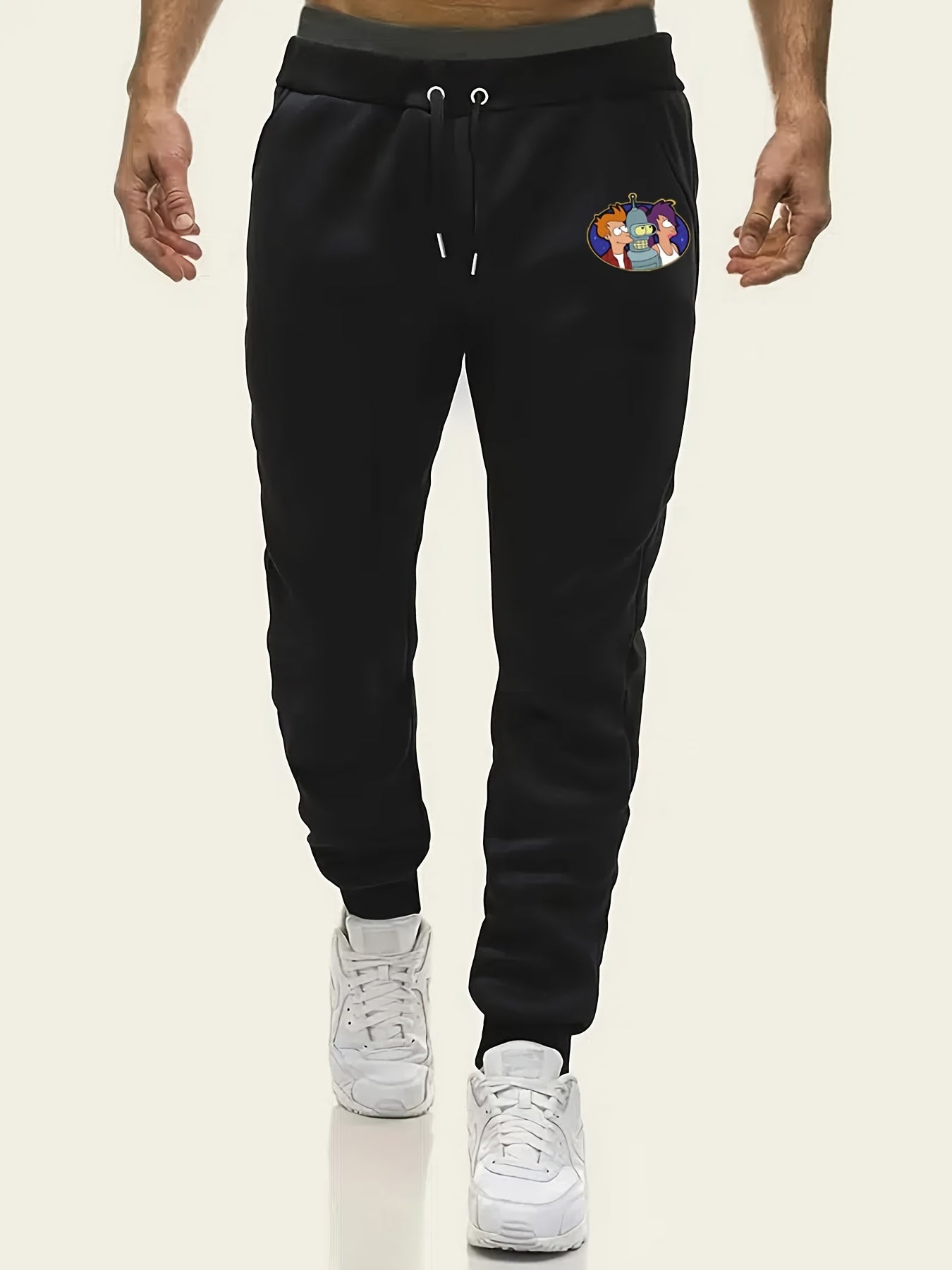 Men's Casual Cartoon Print Sports Pants