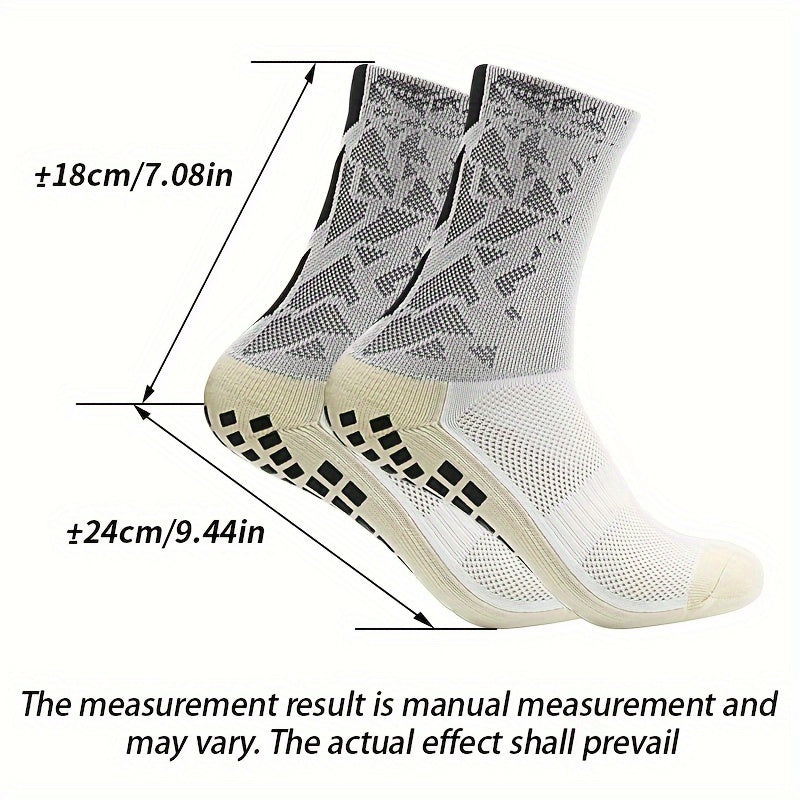 5pairs Football Socks Non-slip Breathable Soccer Crew Socks