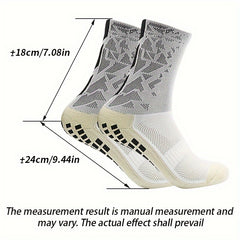 5pairs Football Socks Non-slip Breathable Soccer Crew Socks