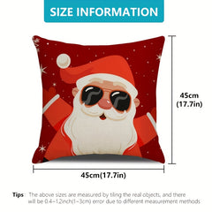 Christmas Decorations Pillow Cover for Party Home Room Sofa Car