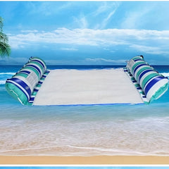 PVC Inflatable Floating Row Foldable Hammock Lounge Chair