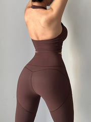 Cross Waist Butt Lifting High Waist Fitness Pants