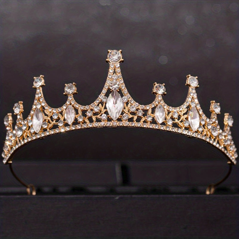 Girls Princess Tiara Halloween Crown Costume Headband Birthday Bride Hair Access
