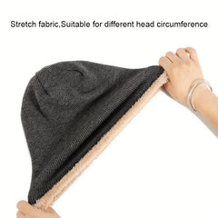 Winter Knitted Beanie Hat & Scarf Set for Men and Women