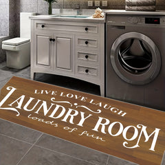 Farmhouse Laundry Room Rug Bathroom Decor Mat