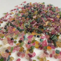 Rainbow Tourmaline Chips 50g 3-7mm Healing Balance Energy Reiki Wicca