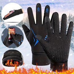 Warm Anti Slip Touch Screen Winter Gloves - Waterproof for Ski Fishing Cycling