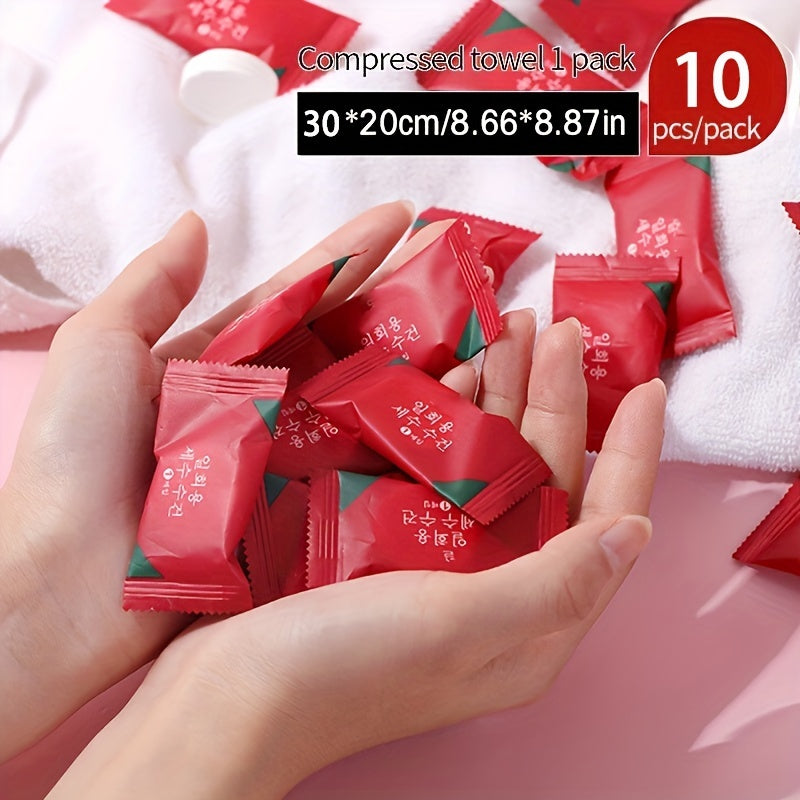 10pcs Disposable Compressed Towel Portable Soft Towel