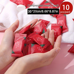 10pcs Disposable Compressed Towel Portable Soft Towel