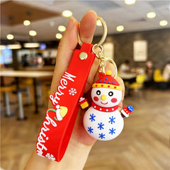 Santa Claus Christmas Tree Pendant Keychain Gift