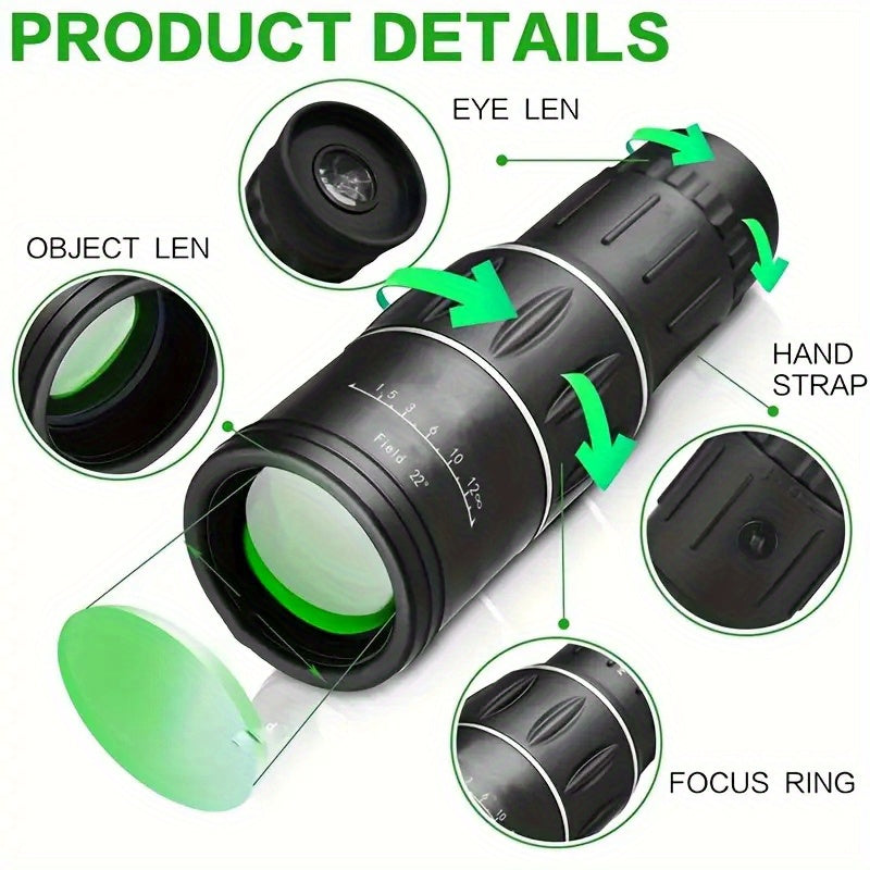 10X42 ABS Binoculars High Definition Wide Field of View Manual Focus