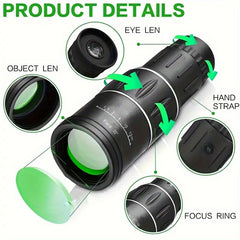 10X42 ABS Binoculars High Definition Wide Field of View Manual Focus