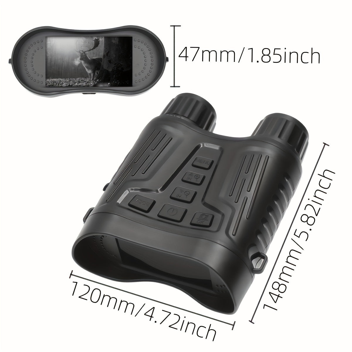 Night Vision Binoculars 4K Infrared Goggles with 8X Digital Zoom