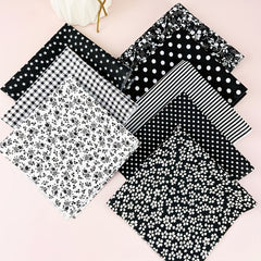 8pcs 24 89 24 Printed Cotton Quilted Fabric for DIY Handicraft