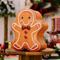 Christmas Candy Box Gingerbread Man Biscuit Box