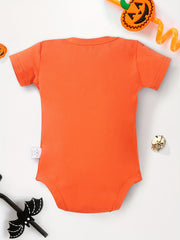 Halloween Pumpkin Face Baby Onesie Soft Romper