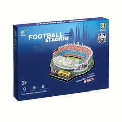 3D Football Field Stadium Architecture Model Puzzle Gift For Fans Kids