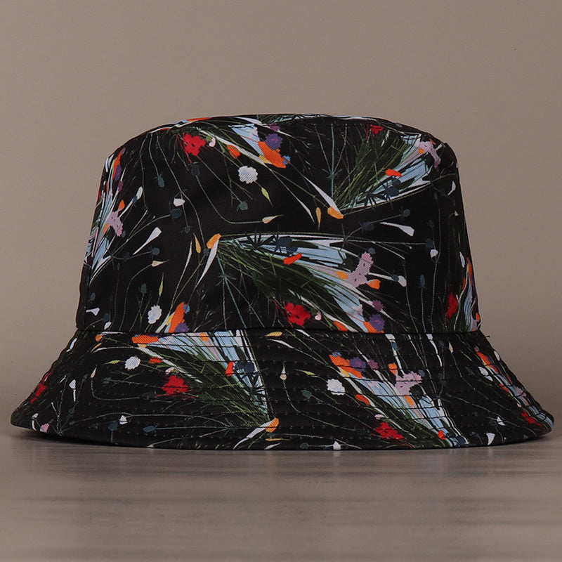 Colorful Flowers Bucket Hat Reversible Fisherman Cap Lightweight Basin Hat