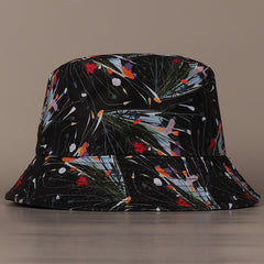 Colorful Flowers Bucket Hat Reversible Fisherman Cap Lightweight Basin Hat