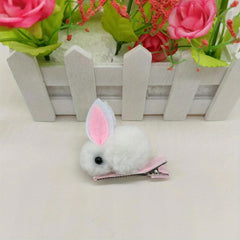 Plush Rabbit Hair Clip for Kids