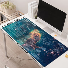 Large Gun Disassembly Pattern Mouse Pad, Non-slip Rubber Base