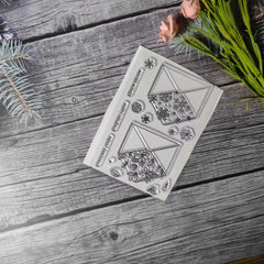 Flower Theme Stamp for DIY Hand Account Card Making