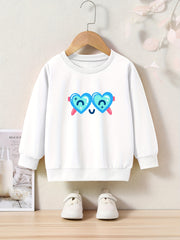 OERYUI Kids Cartoon Sunglasses Graphic Sweatshirt