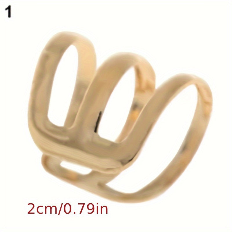 Punk Rock Alloy Ear Clip Wrap Earrings No Piercing Ear Clip