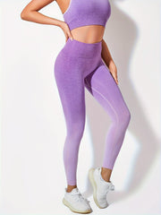 Gradient Sports Leggings High Waist Fitness Yoga Pants