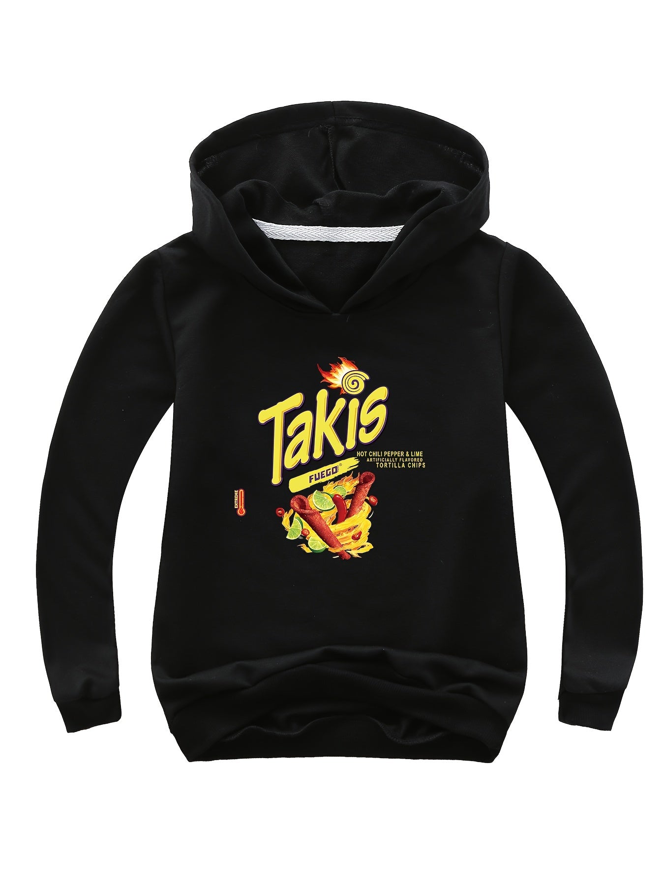 Potato Chips Print Hoodie Comfy Pullover Sweatshirt for Girls Boys