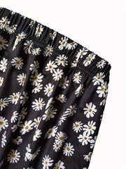 Flower Print Tube Top Sleeveless Casual Summer Top