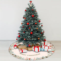 Farmhouse Christmas Tree Skirt Rustic Holiday Decorations