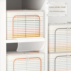 Transparent Mesh Folding Storage Box Wardrobe Dustproof Clothes Organizer