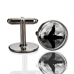 Men's Convex Glass Cufflinks