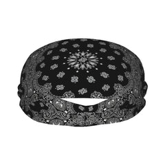 Retro Paisley Unisex Sports Headband Sweat Wicking Stretchy Polyester