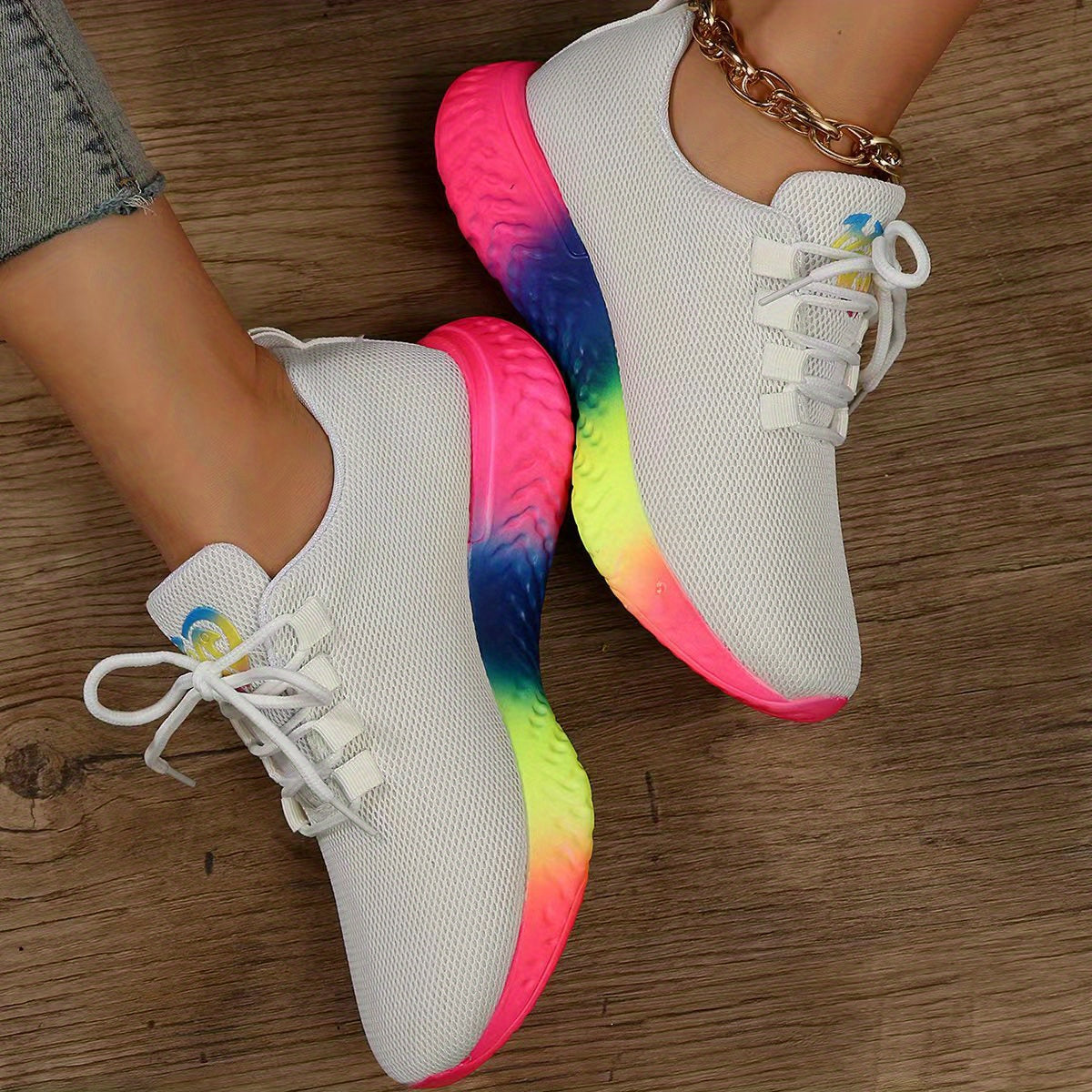 Pride Month Women's Sneakers Breathable Mesh Running Shoes