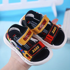 JIAGEYA Cartoon Open Toe Sandals for Baby Boys Lightweight Anti Slip Sandals