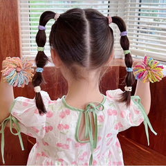 50pcs Colorful Hair Tie Hair Bands Ponytail Holders for Girls