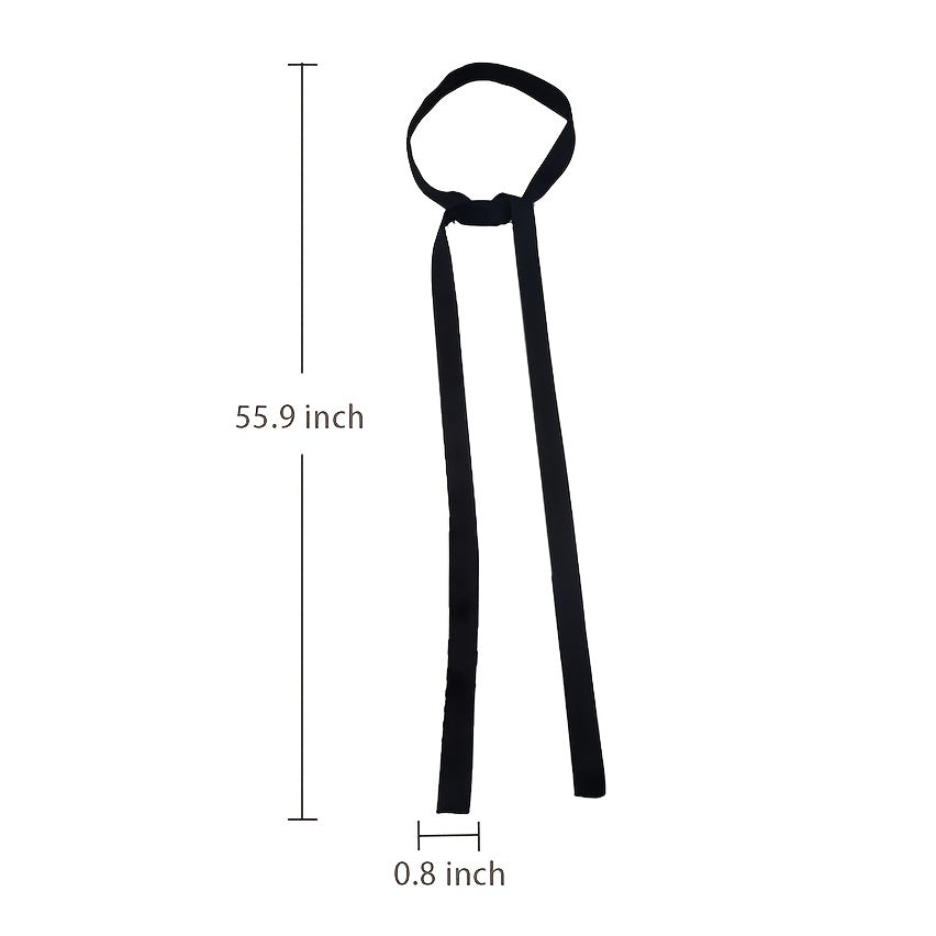 Silky Female Bow Tie Thin Ribbon Neckerchief Silk Tie