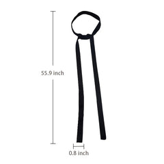 Silky Female Bow Tie Thin Ribbon Neckerchief Silk Tie