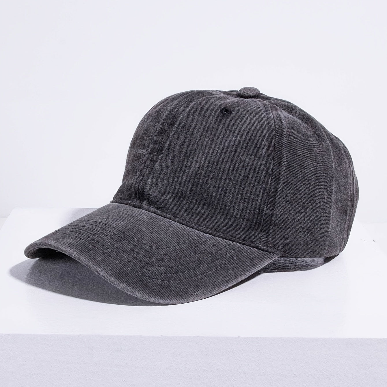 Solid Washed Baseball Cap for Outdoor Sports