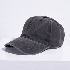 Solid Washed Baseball Cap for Outdoor Sports